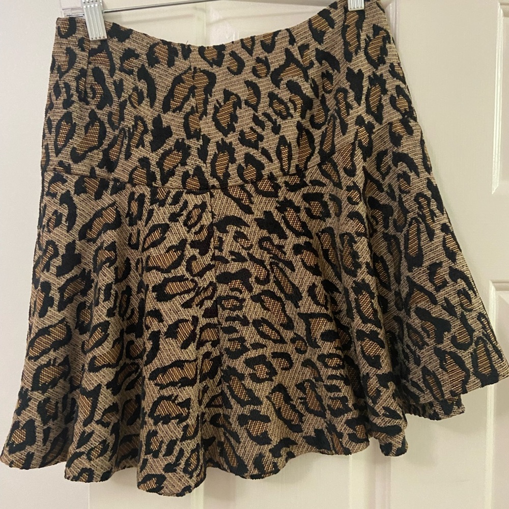 Free People Tulip leopard skirt